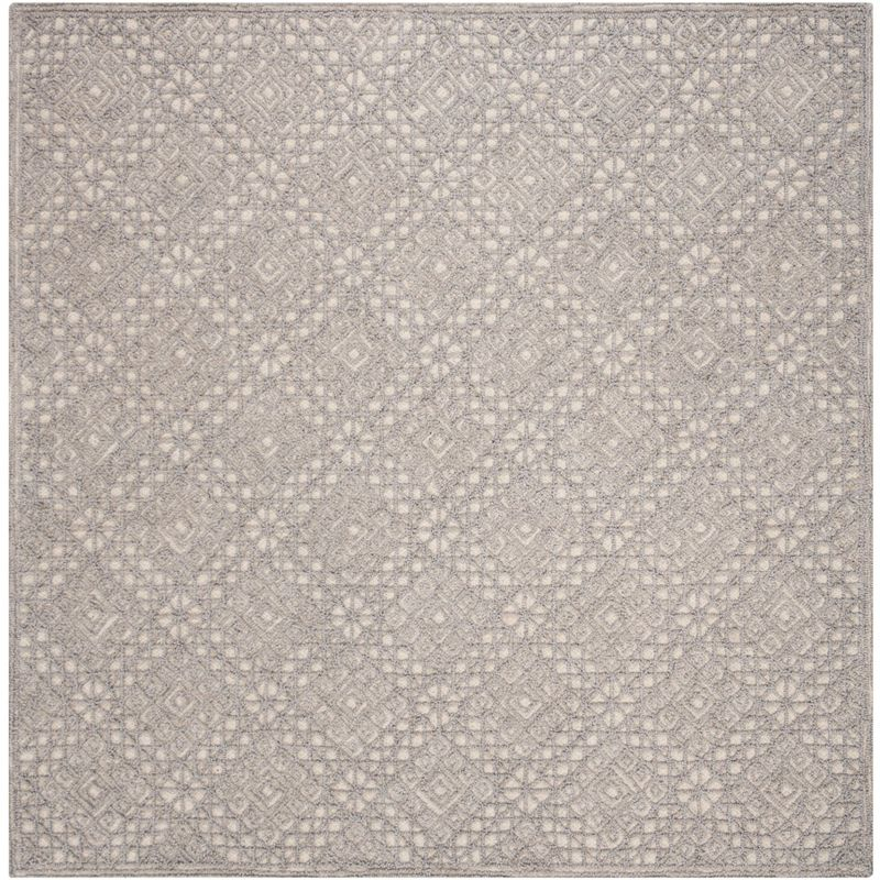 Trace TRC255 Hand Tufted Area Rug - Grey/Grey - 6'x6' - Safavieh.