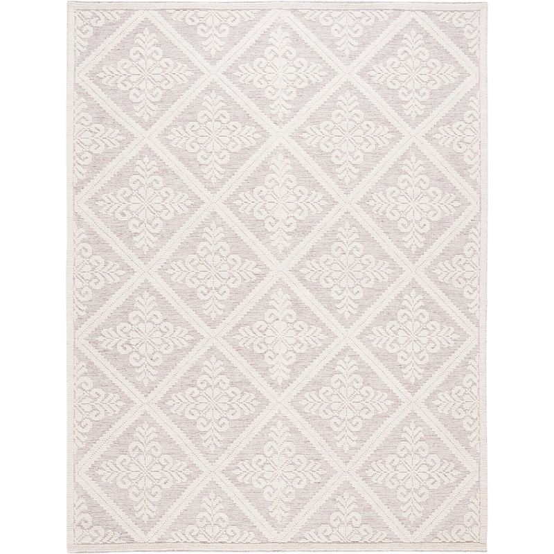 Vermont VRM306 Hand Woven Area Rug - Ivory/Red - 6'x9' - Safavieh.