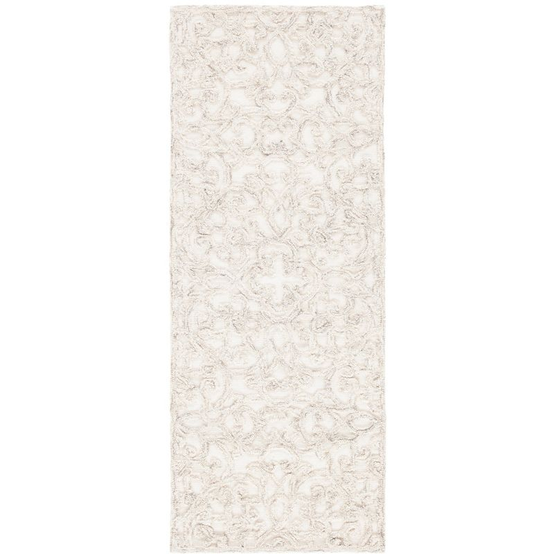 Trace TRC103 Hand Tufted Indoor Accent Rug - Camel/Ivory - 2'x5' - Safavieh