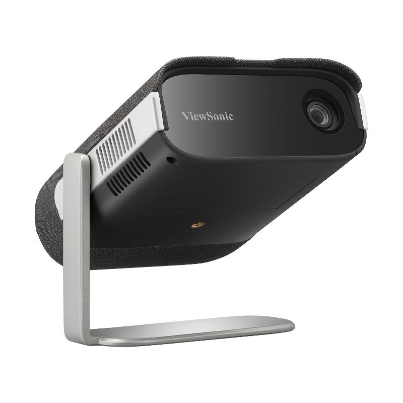 ViewSonic M1X Portable LED Projector with Smart Stand, Harman Kardon Speakers, Built-In Battery, H/V Keystone, 4 Corner Adjustment, Bluetooth, Wi-Fi,