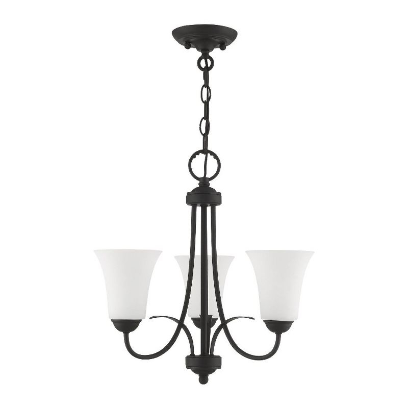 Livex Lighting Ridgedale 3 - Light Flush Mount in  Black