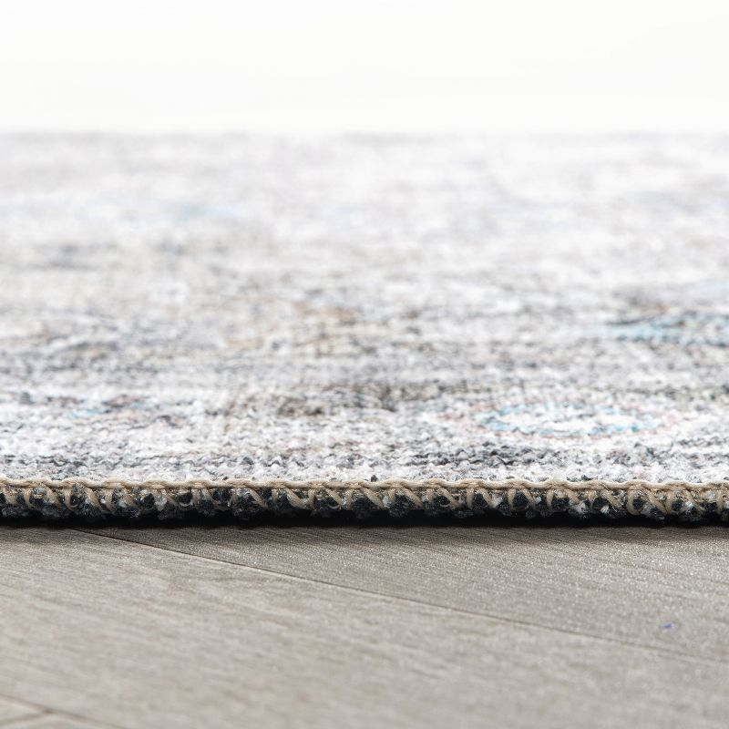 World Rug Gallery Transitional Distressed Vintage Machine Washable Indoor Area Rug- OLIVE 2'x3'