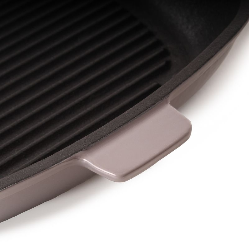 BergHOFF Neo 11" Cast Iron Square Grill Pan, Meringue