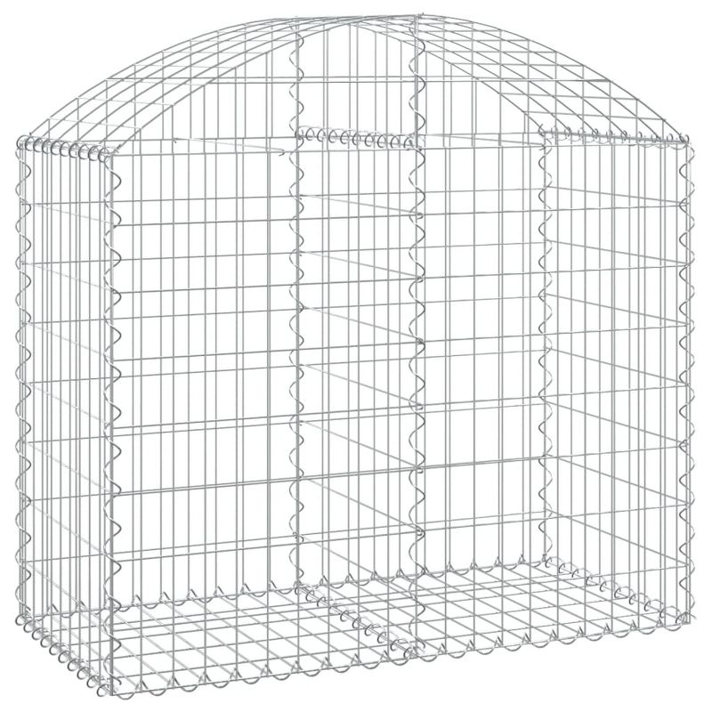 vidaXL Gabion Raised Bed Galvanized Iron 78.7"x39.4"x39.4"