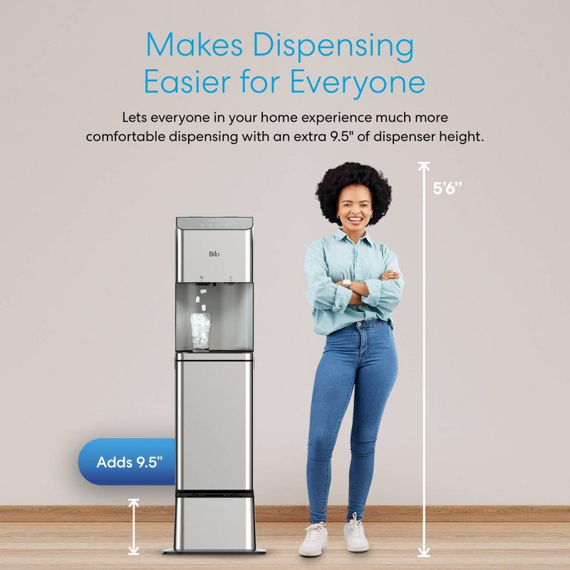 BRIO Water Cooler Base - 720 Series Ice Maker Bottled & Bottleless Water Dispensers