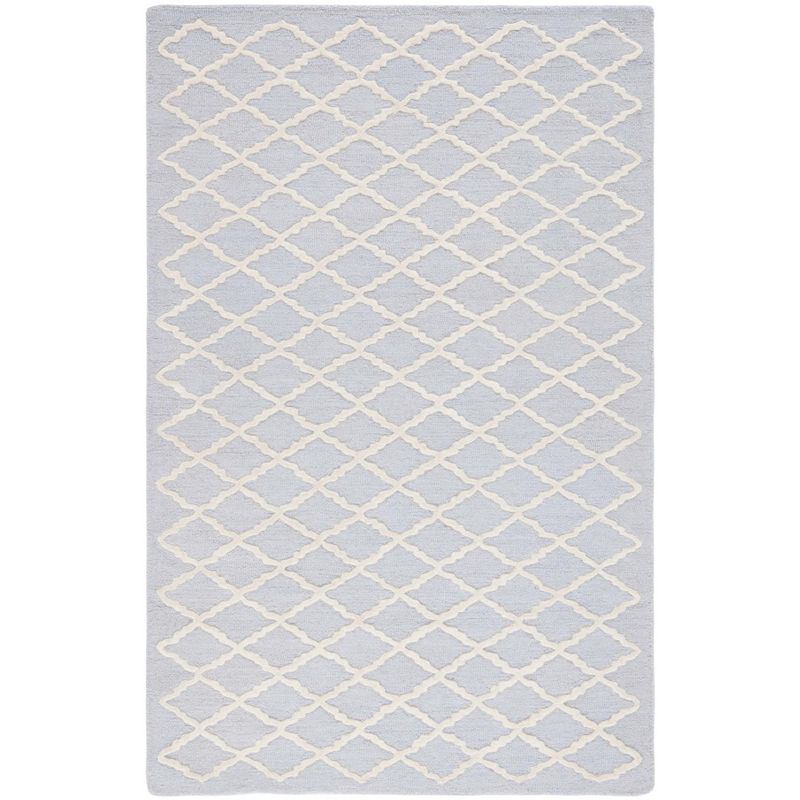 Cambridge CAM137 Tufted Indoor Area Rug - Light Blue/Ivory - 4'x6' - Safavieh