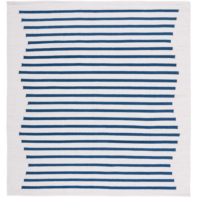 Montauk MTK313 Hand Woven Indoor Area Rug - Ivory/Navy - 6'x6' - Safavieh