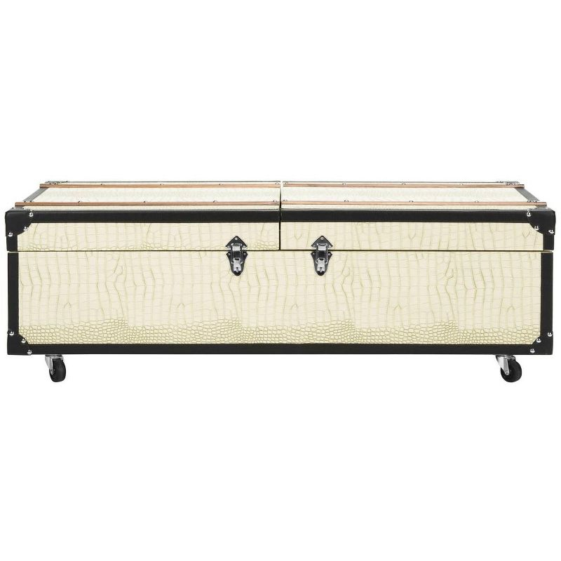 Zoe Trunk/Coffee Table - Cream - Safavieh