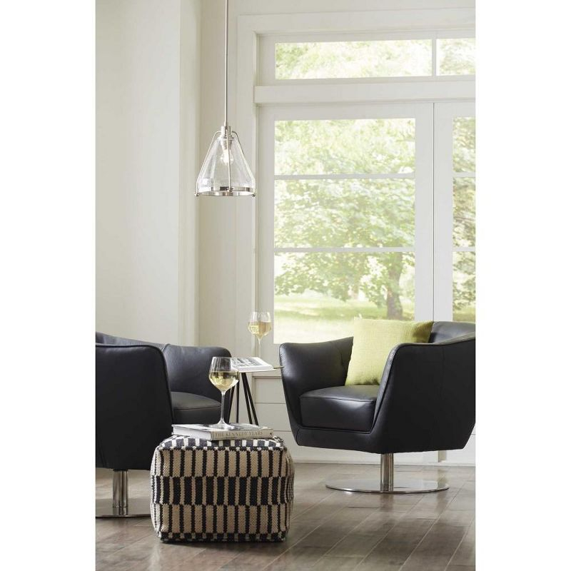 Progress Lighting, Range, 1-Light, Wall Sconce, Polished Nickel, Clear Seeded Glass Shade