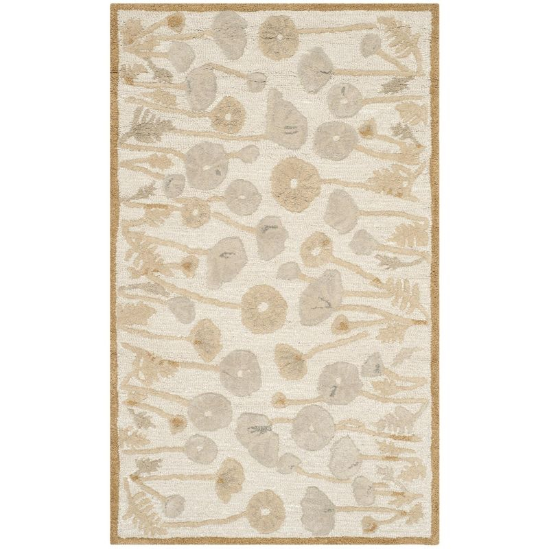 Martha Stewart Poppy Glossary - MSR3627 - Indoor Hand Tufted Runners - Nutshell/Brown - 2'6"x4'3"