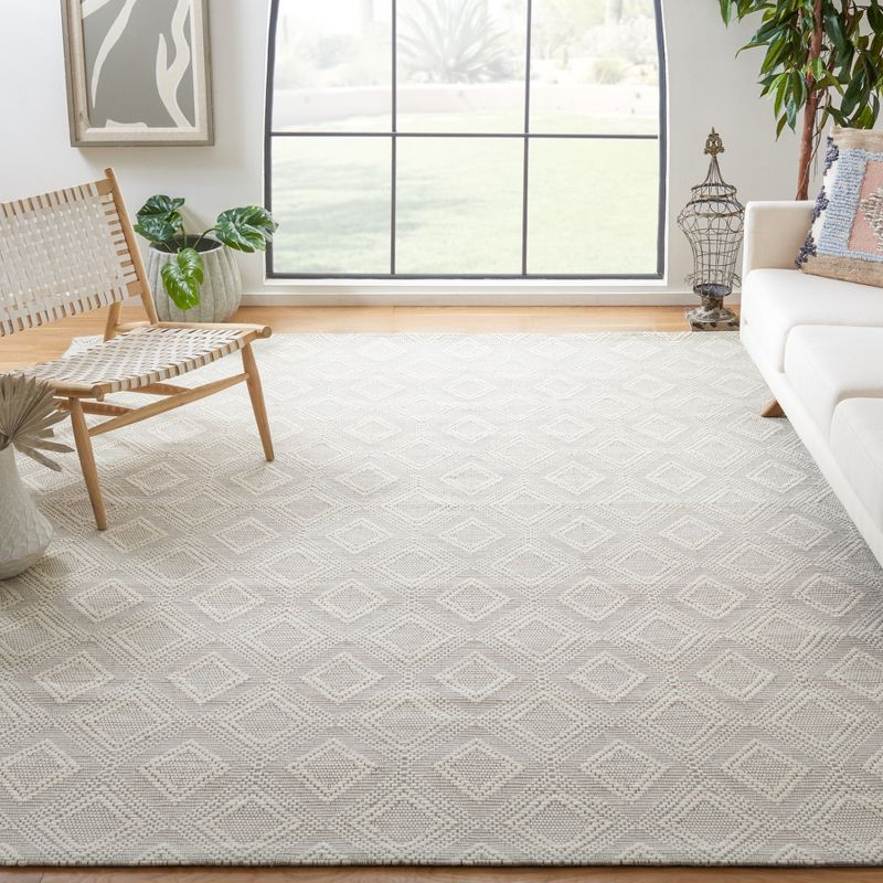 Marbella MRB306 Hand Woven Area Rug - Ivory - 6'x6' - Safavieh.