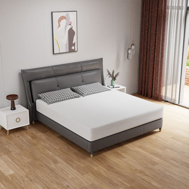 FDW 10 Inch Green Tea Memory Foam Mattress Cooling Gel Infused Mattress,Medium Firm Mattresses Fiberglass Free/CertiPUR-US
