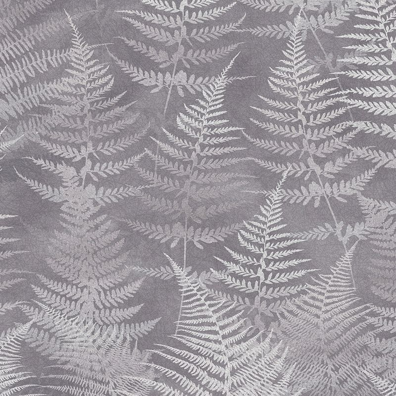 Clarissa Hulse Woodland Fern Pewter Wallpaper