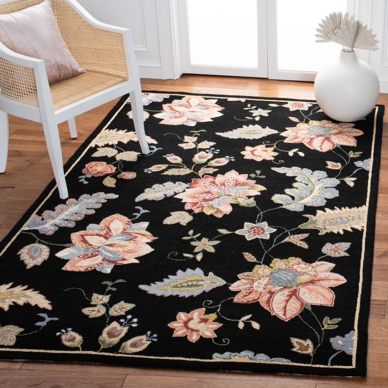 Chelsea HK306 Handmade Area Rug - 6'x9' - Black - Safavieh