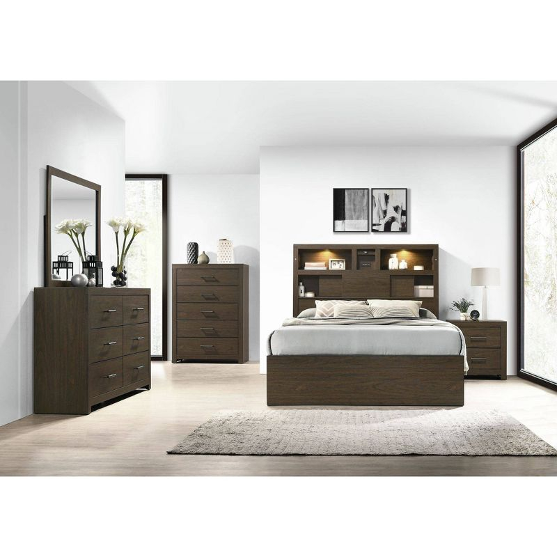 Hendrix 5 Drawer Chest Walnut - Picket House Furnishings