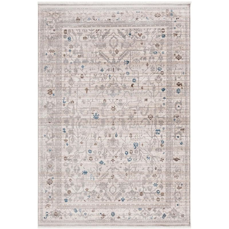 Vintage Persian VTP427 Power Loomed Indoor Area Rug - Ivory/Light Grey - 5'x7'6" - Safavieh