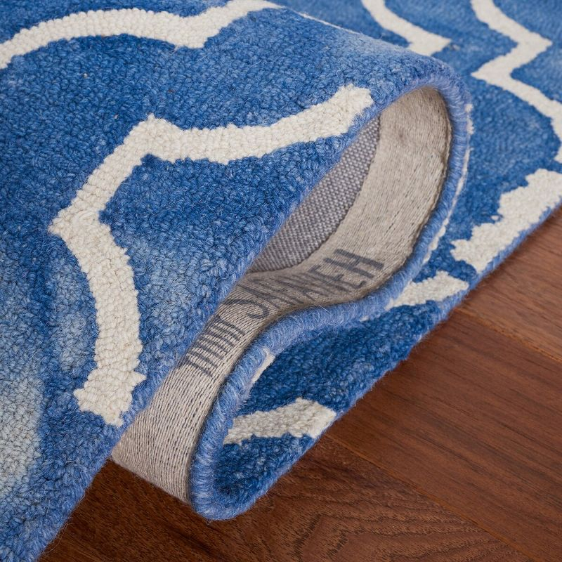 Dip Dye DDY538 Hand Tufted Accent Rug - Blue/Ivory - 3'x5' - Safavieh.