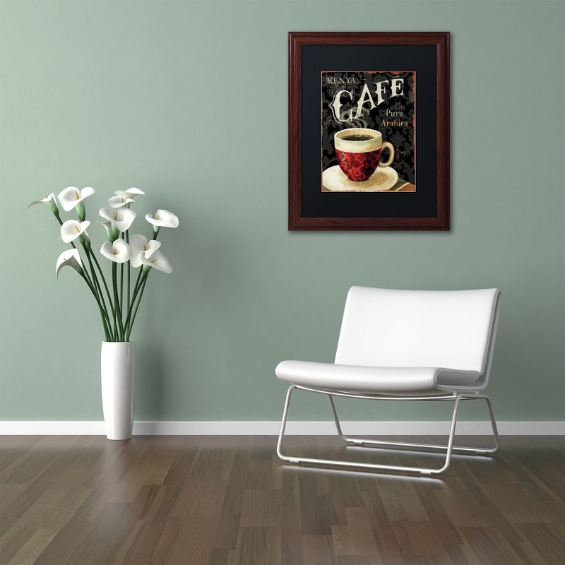 Lisa Audit 'Today's Coffee I' Matted Framed Art - 11x14