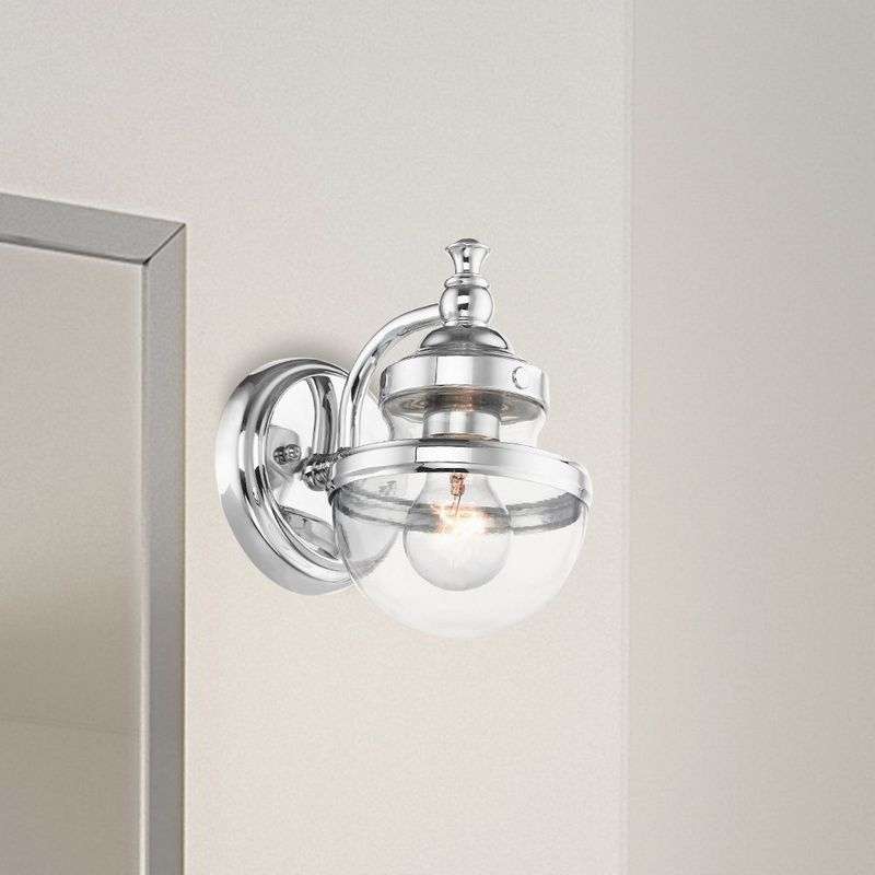 Livex Lighting Oldwick 1 - Light Vanity in  Polished Chrome