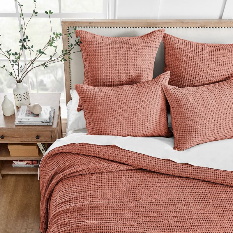 Mills Waffle Adobe King Bedspread Set - Levtex Home
