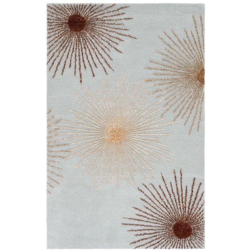 Soho SOH712 Hand Tufted Indoor Area Rug - Light Blue/Multi - 5'x8' - Safavieh.
