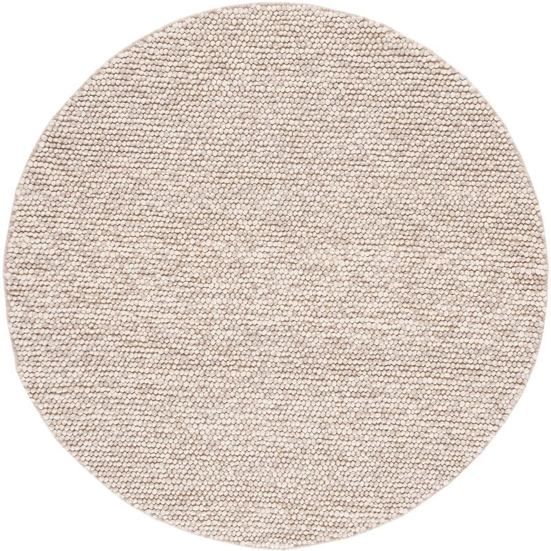 Natura NAT620 Hand Woven Area Rug - Beige - 4' round - Safavieh.