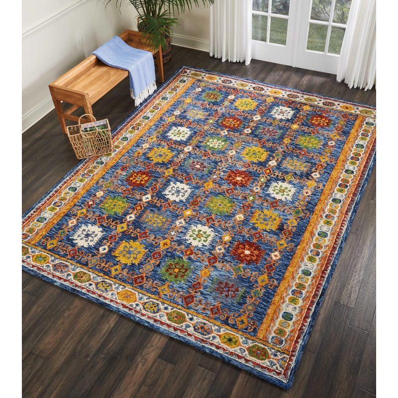 Nourison Vivid Navy Indoor Area Rug VIV09 8'X10'6"