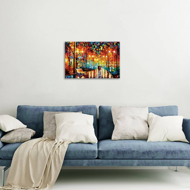 12" x 18" x 1.5" Rain's Rustle II by Leonid Afremov Wall Canvas - iCanvas: Gallery Wrap, Giclée Artwork