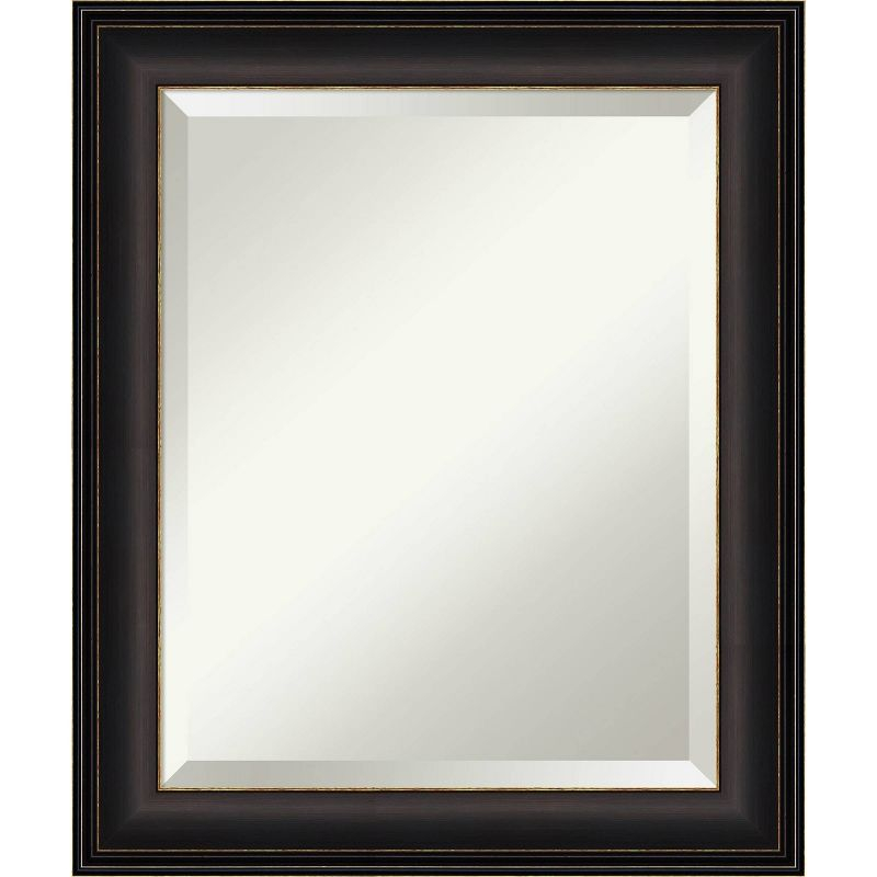 Amanti Art 20" x 24" Trio Oil Rubbed Framed Bathroom Vanity Wall Mirror Bronze: Modern Rectangle Beveled, Wall Mount, Polystyrene Frame
