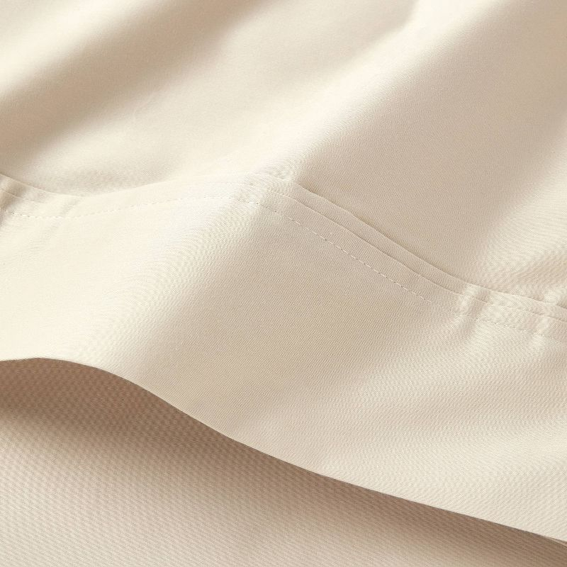 Twin/Twin XL Solid Performance 400 Thread Count Sheet Set True Khaki - Threshold™: Cotton, Woven, OEKO-TEX Certified