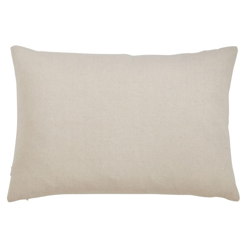 Saro Lifestyle Plaid Christmas Sheep Decorative Pillow Cover, Red, 13" x 20"
