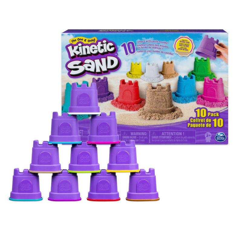 Kinetic Sand Castle Container Sand Art 10pk