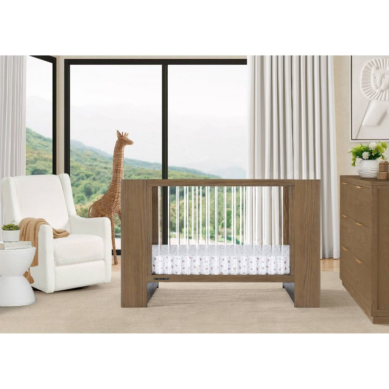 Delta Children Aerin 4-in-1 Convertible Crib - Aged Oak