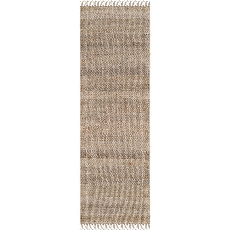 Natural Fiber NF368 Hand Woven Runner Rug - Grey - 2'6"x12' - Safavieh.