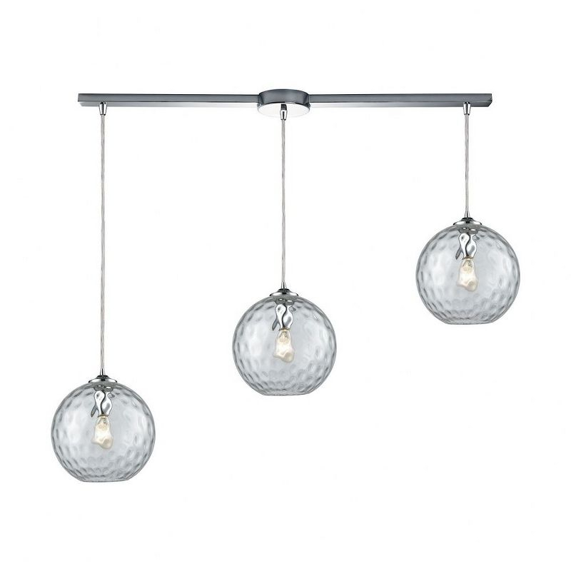 Elk Home Watersphere 3 - Light Chandelier in  Polished Chrome