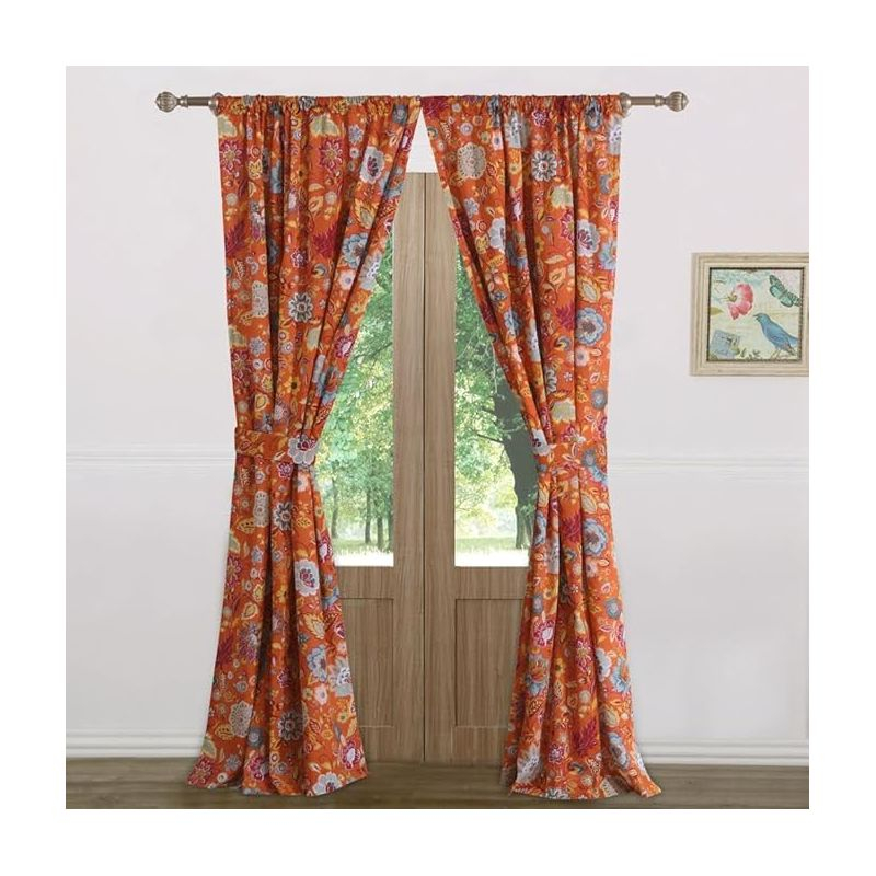 Greenland Home Fashions 1803BWP95 Astoria Spice Panel Pair 84x84