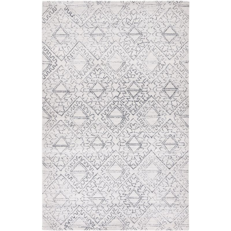 Casablanca CSB241 Hand Tufted Area Rug - Ivory/Black - 3'x5' - Safavieh..