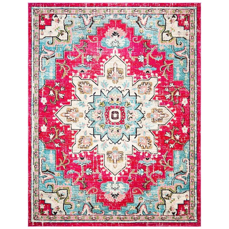 Madison MAD473 Power Loomed Indoor Area Rug - Fuchsia/Blue - 8'x10' - Safavieh