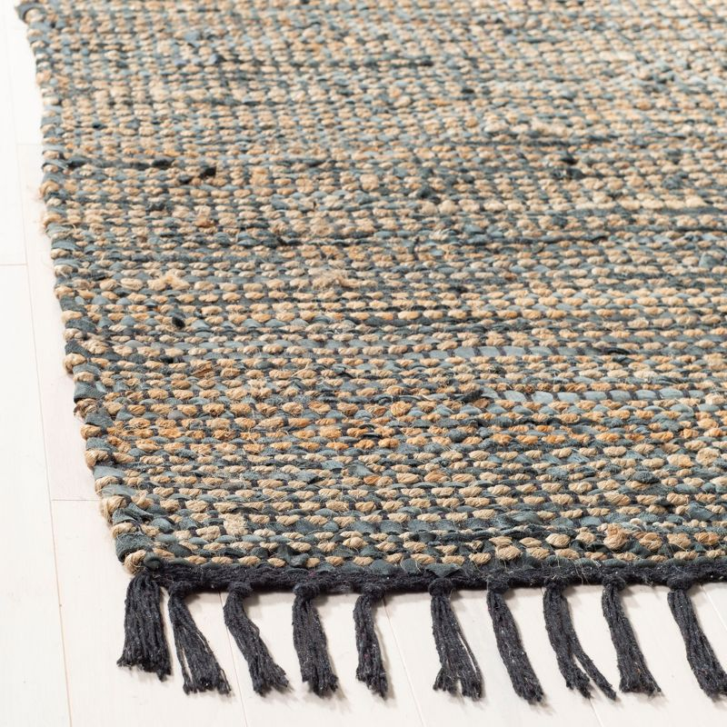 Vintage Leather VTL203 Hand Woven Area Rug - Grey - 8'x10' - Safavieh.