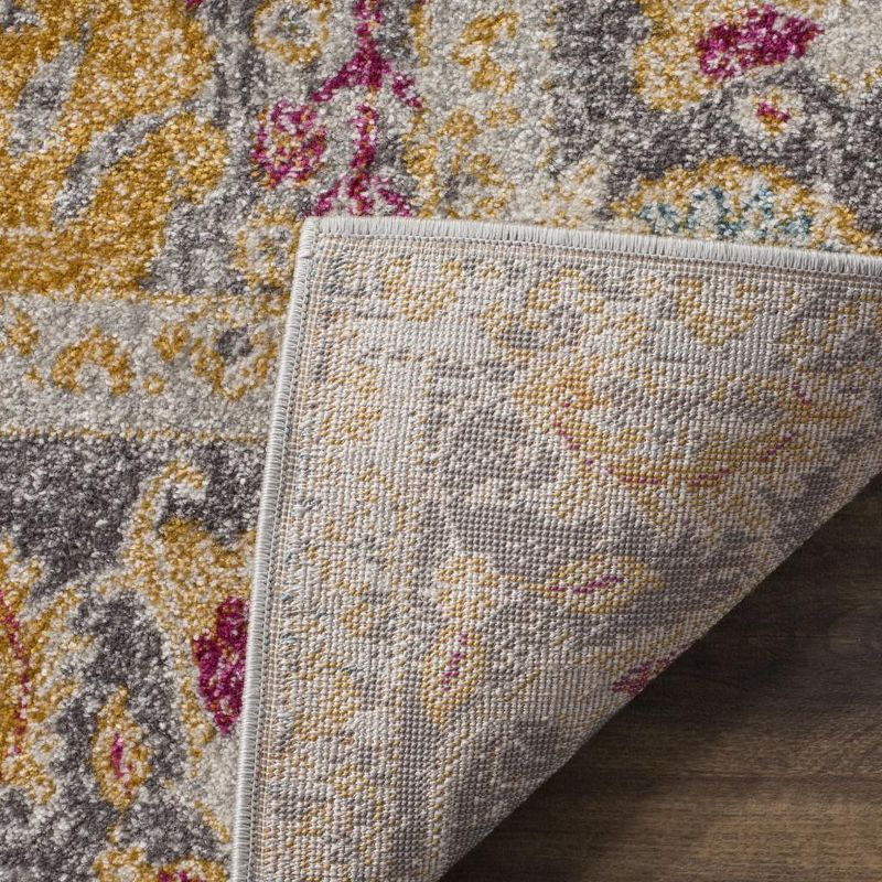 Granada GRA350 Power Loomed Indoor Area Rug - Light Grey/Multi - 4'x6' - Safavieh