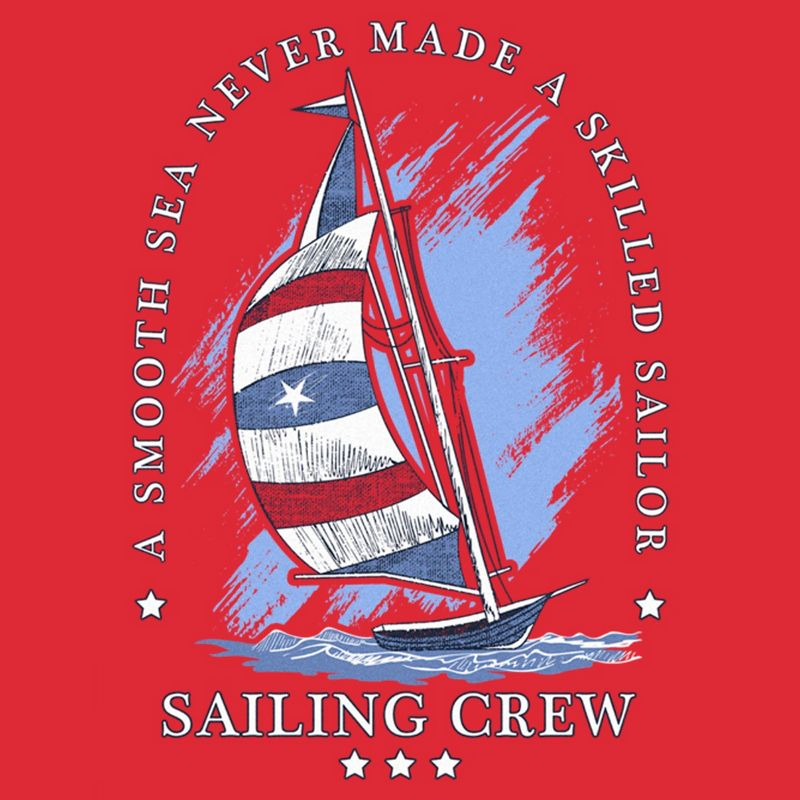 Men's Lost Gods Sailing Crew  T-Shirt - Red Heather - Small