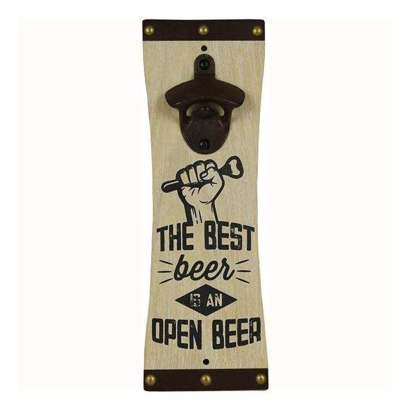 Amber Fight Gear Wall-Mounted Bottle Opener for Beer, Soda, and Pop Modern & Elegant Kitchen and Barware