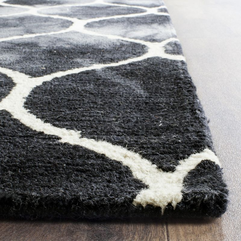 Dip Dye DDY685 Hand Tufted Accent Rug - Graphite/Ivory - 2'x3' - Safavieh.