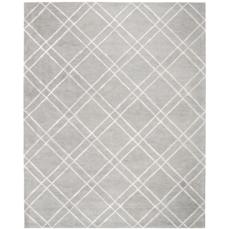 Himalaya HIM901 Handmade Area Rug - 8'x10' - Grey/Silver - Safavieh