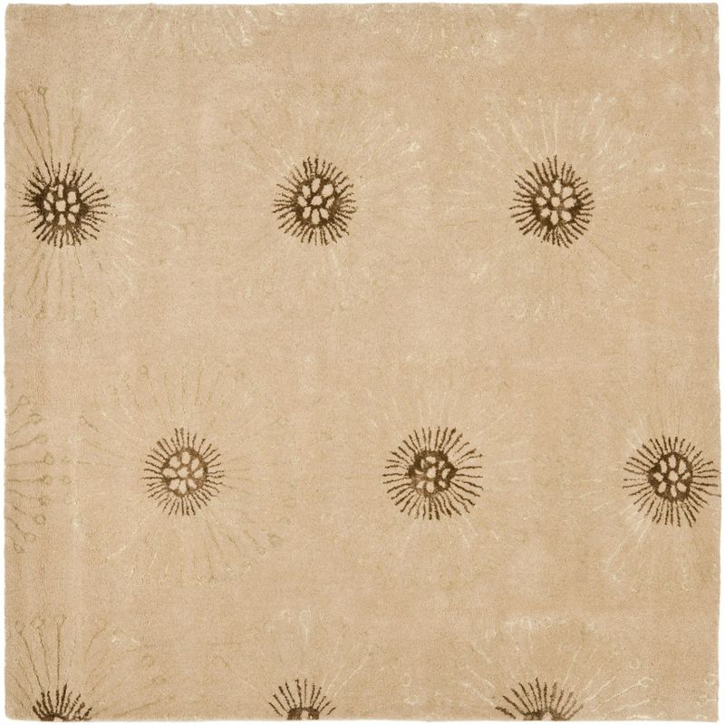 Soho SOH821 Hand Tufted Area Rug - Beige/Brown - 6'x6' - Safavieh.