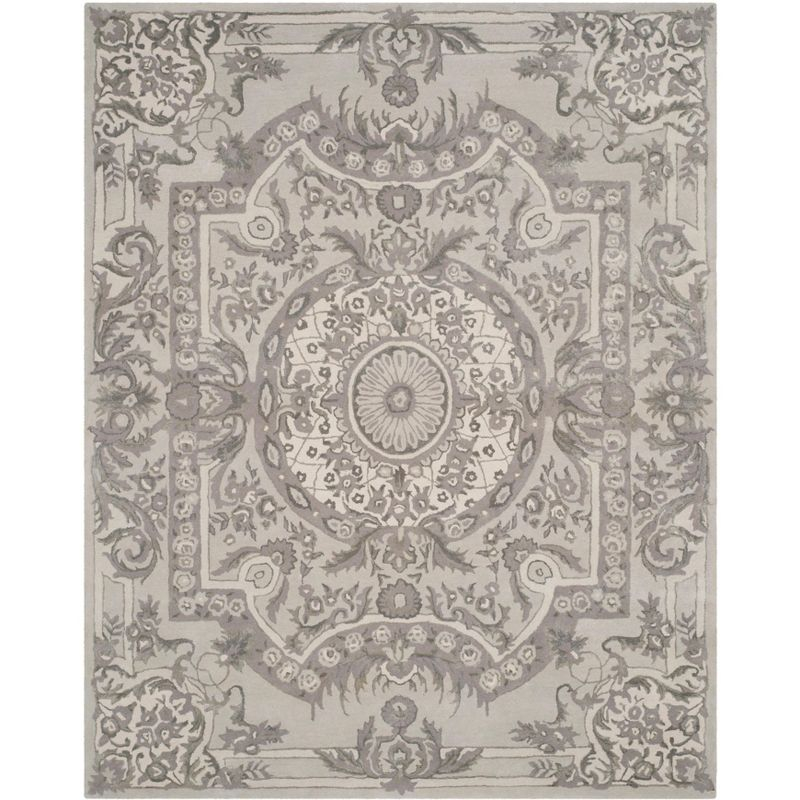Savonnerie SAV623 Hand Tufted Area Rug - Smoke - 8'9"x11'9" - Safavieh.
