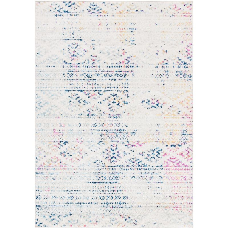 Tulum TUL272 Power Loomed Area Rug - Ivory/Blue - 6'x9' - Safavieh.