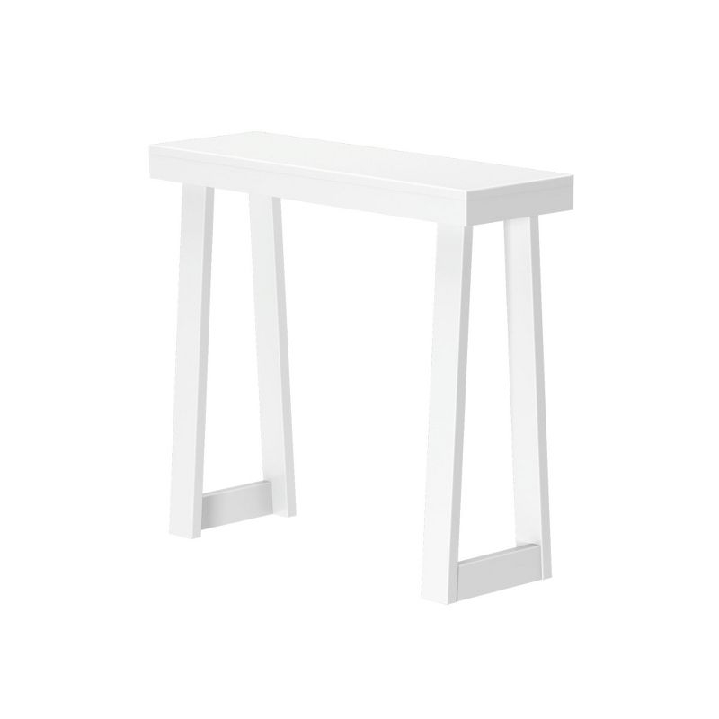Plank+Beam 36” Solid Wood Console Table, Classic Farmhouse Style Sofa Table, Narrow Entryway Table for Hallway, White