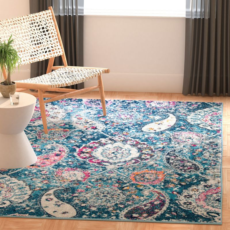 Madison MAD600 Power Loomed Indoor Area Rug - Blue/Grey - 5'3"x7'6" - Safavieh