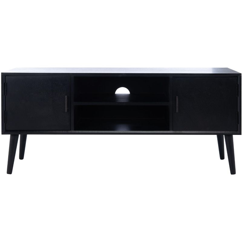 Sorrel Mid - Century Media Stand - Black - Safavieh